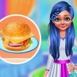 Постер игры Приготовление Домашнего Овощного Бургера